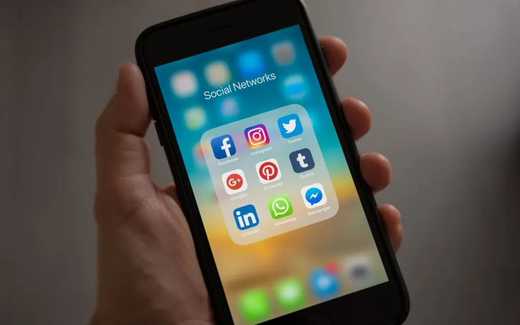 A person using a mobile phone